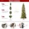 9ft. Pre-Lit Green Slim Fir Artificial Christmas Tree, Color Changing LED Lights